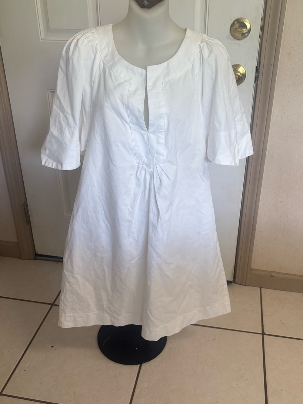 Large Pomander Place by Tuckernuck White Finley Flutter Sleeve Mini Dress.